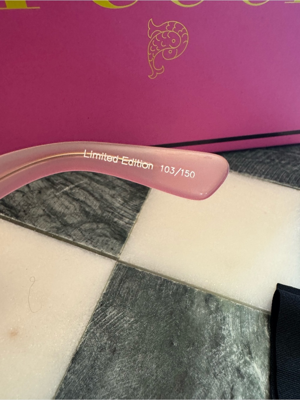 PUCCI Limited Edition Pink Crystal-Embellished Cat Eye Sunglasses New - Picture 7 of 12